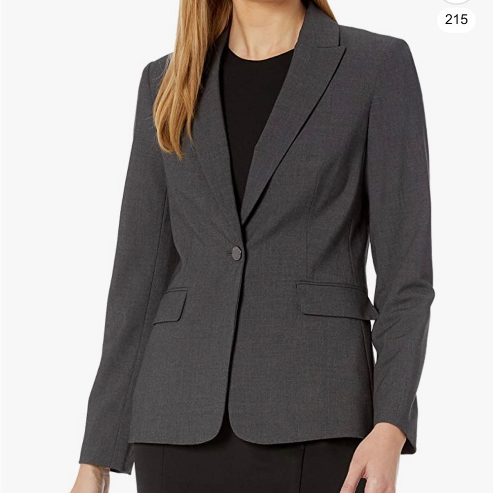 Women’s modern fit Calvin Klein gray suit